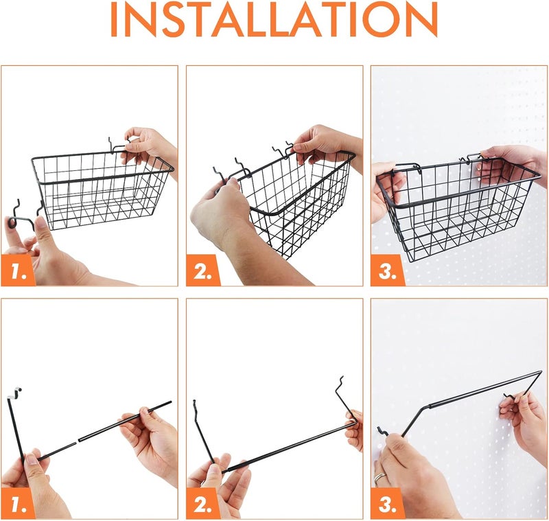 G.CORE Pegboard Organizer Accessories 18 Pack, Peg Board Hooks Assortment Organizer Accessory, Various Tools Storage Arrange System Kit for Garage Craft Workshop Workbench Hobby Office - Image 4